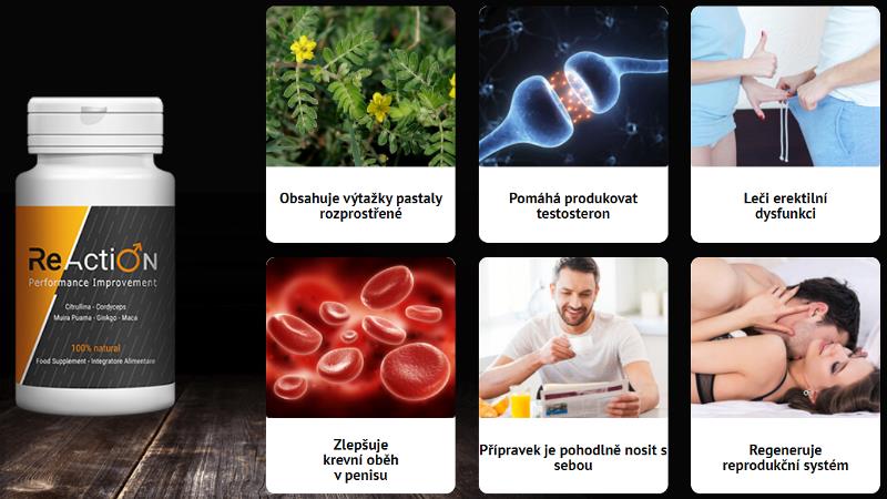 ReAction pilulky na účinnost, složení, fórum, Česká Republika