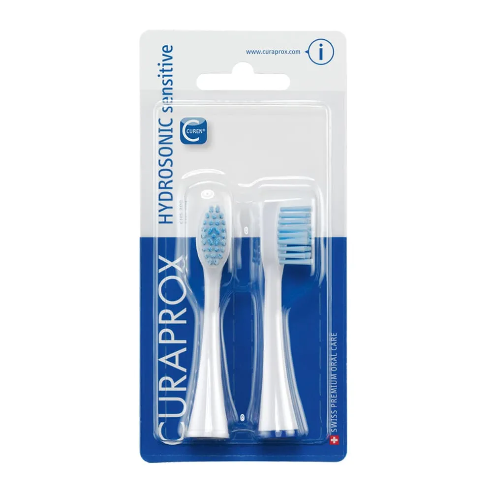 Nastavek za električno zobno ščetko CHS 200 Sensitive znamke CURAPROX Je idealen za nove uporabnike soničnih zobnih ščetk in osebe s posebej občutljivimi dlesnimi.
