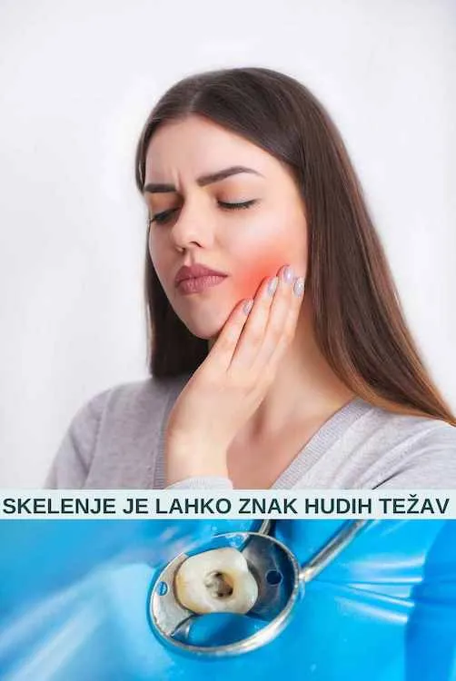 Ženska, ki jo boli zob.