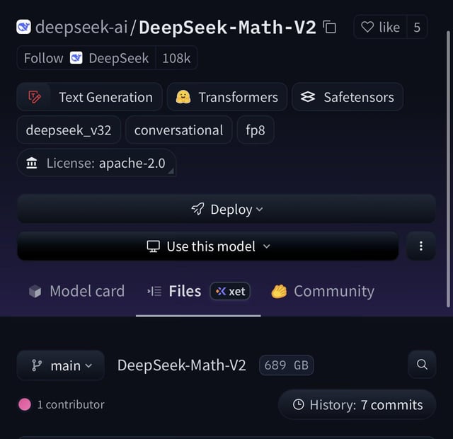 r/DeepSeek - DeepSeek Math V2 Released: Open-Source AI Achieves Gold Medal at IMO 2025 and Putnam 2024