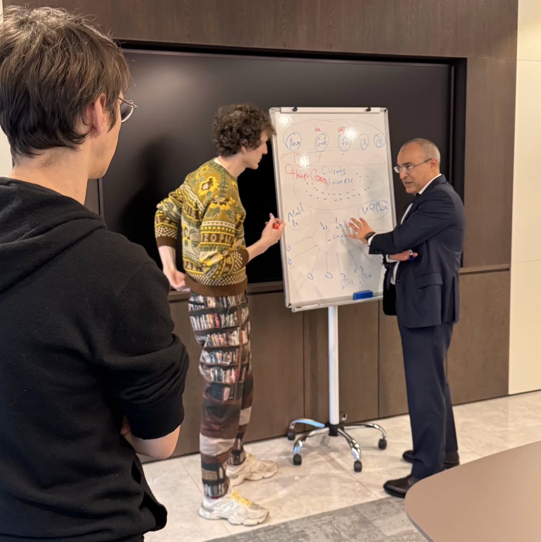 Mikayıl Cabbarov, Gonka layihəsinin yaradıcıları,Liberman qardaşları ilə görüşüb - Gdp.az -