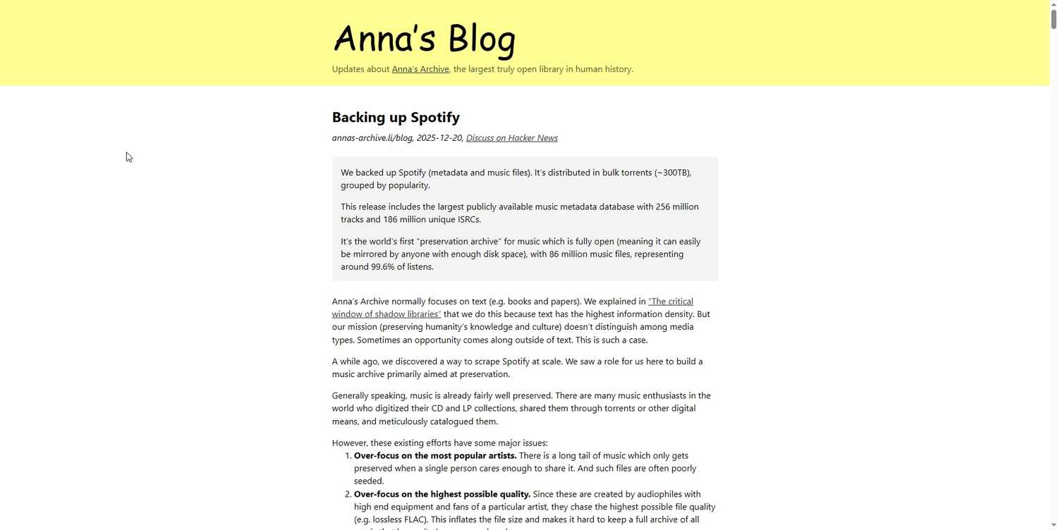 anna archive spotify hack