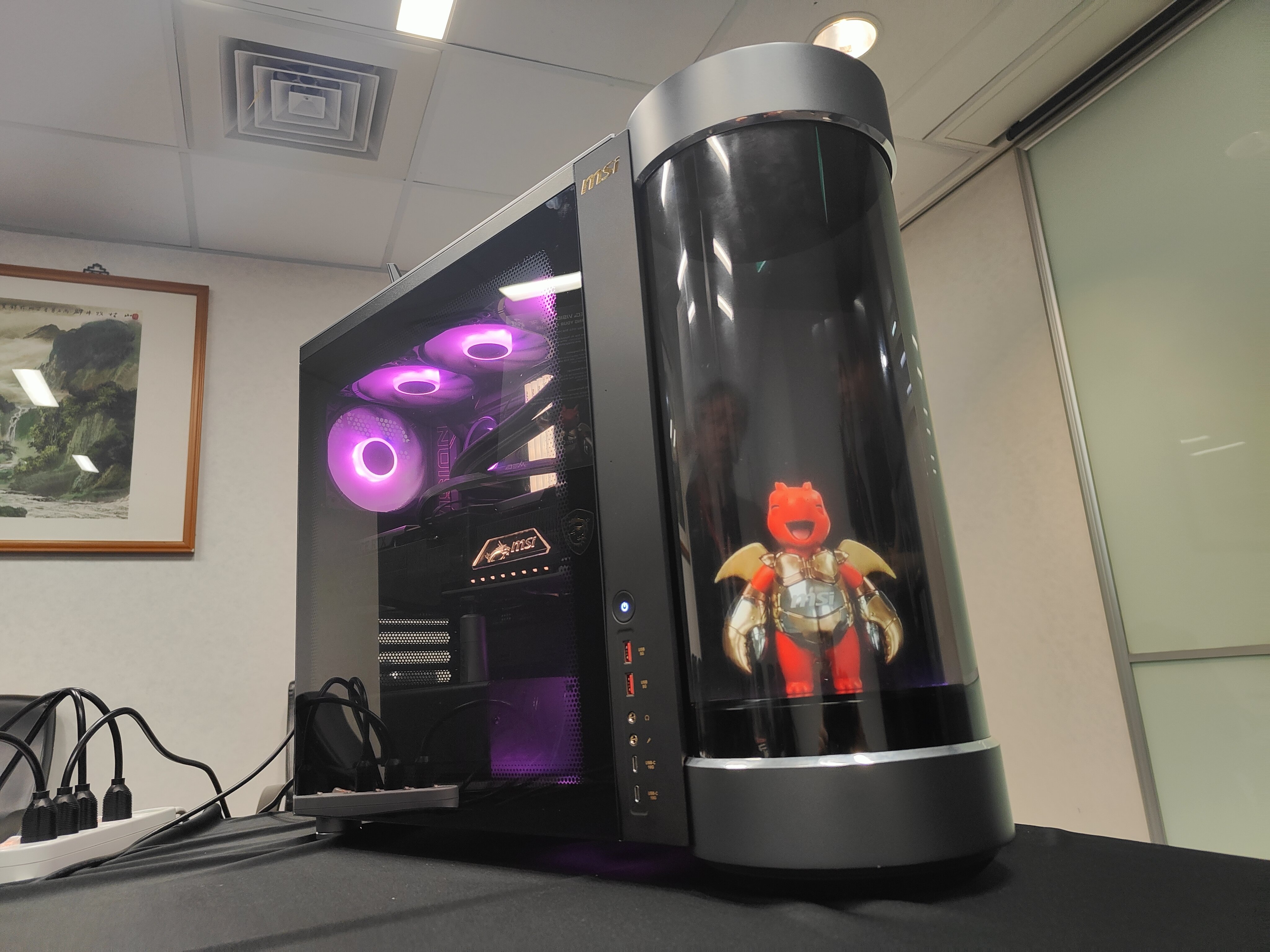 A Holographic Dragon, With AI Smarts, Lives Inside MSI's Newest MEG Desktop  | PCMag