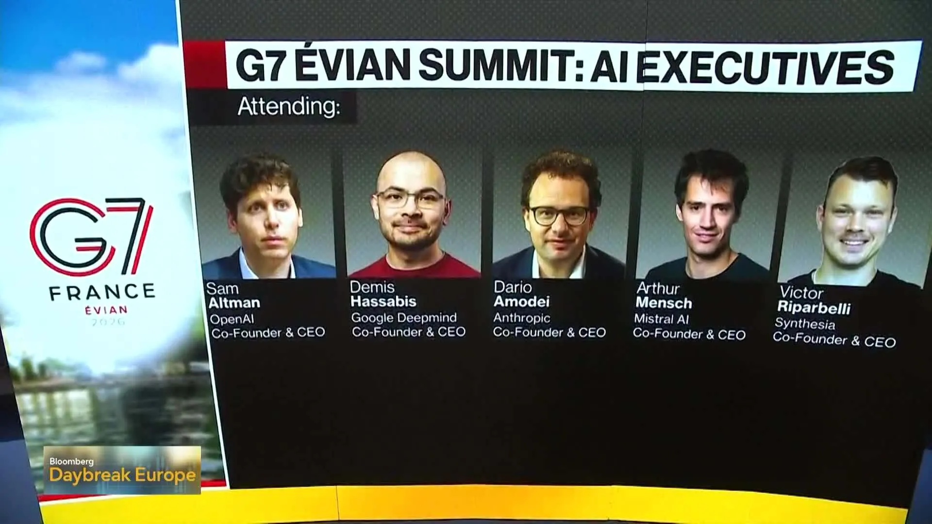 Watch AI Leaders Including Altman, Amodei Set to Attend G7 - Bloomberg