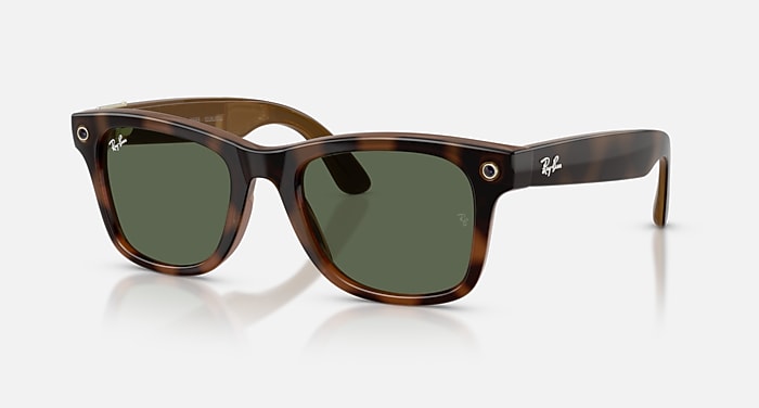RAY-BAN META (GEN 3) WAYFARER AI Glasses in Havana and G-15 Green (50-22) - RW4011 | Ray-Ban® US