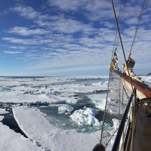 arctic ocean view from a ship