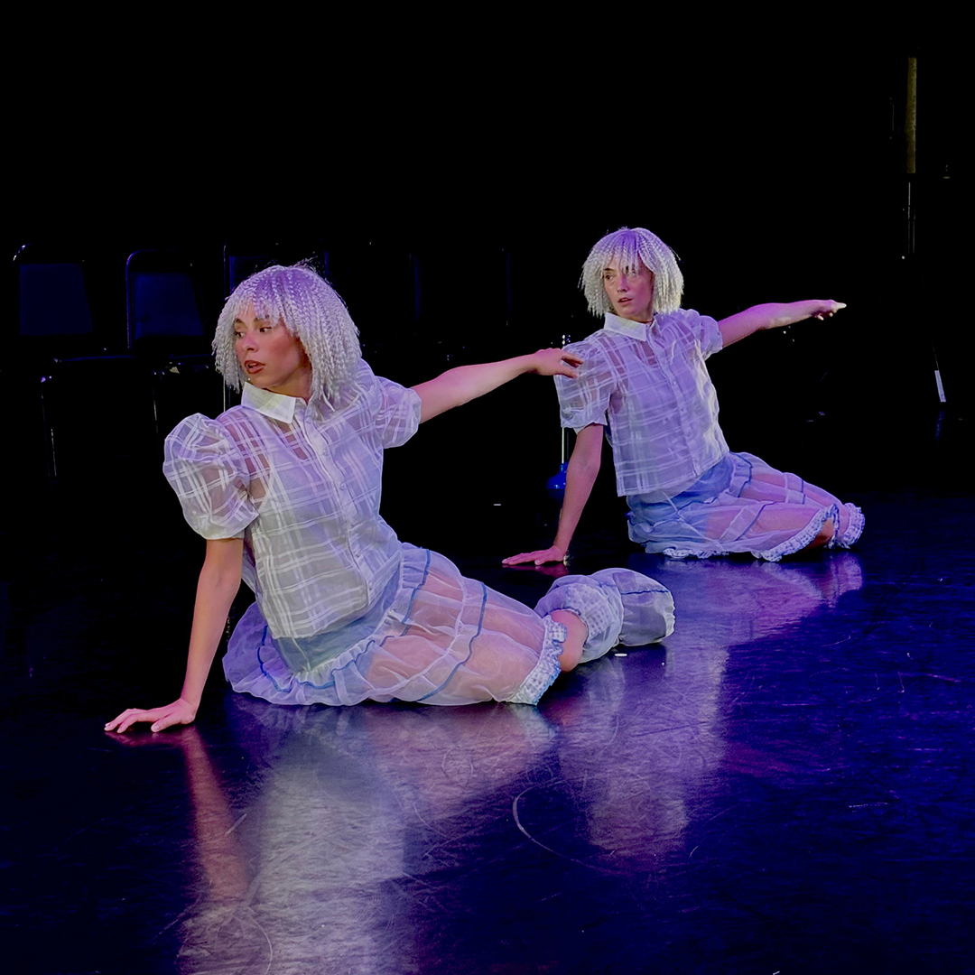 Costume design for the twin's characters in the dance thesis “If We Had a Bounce House”