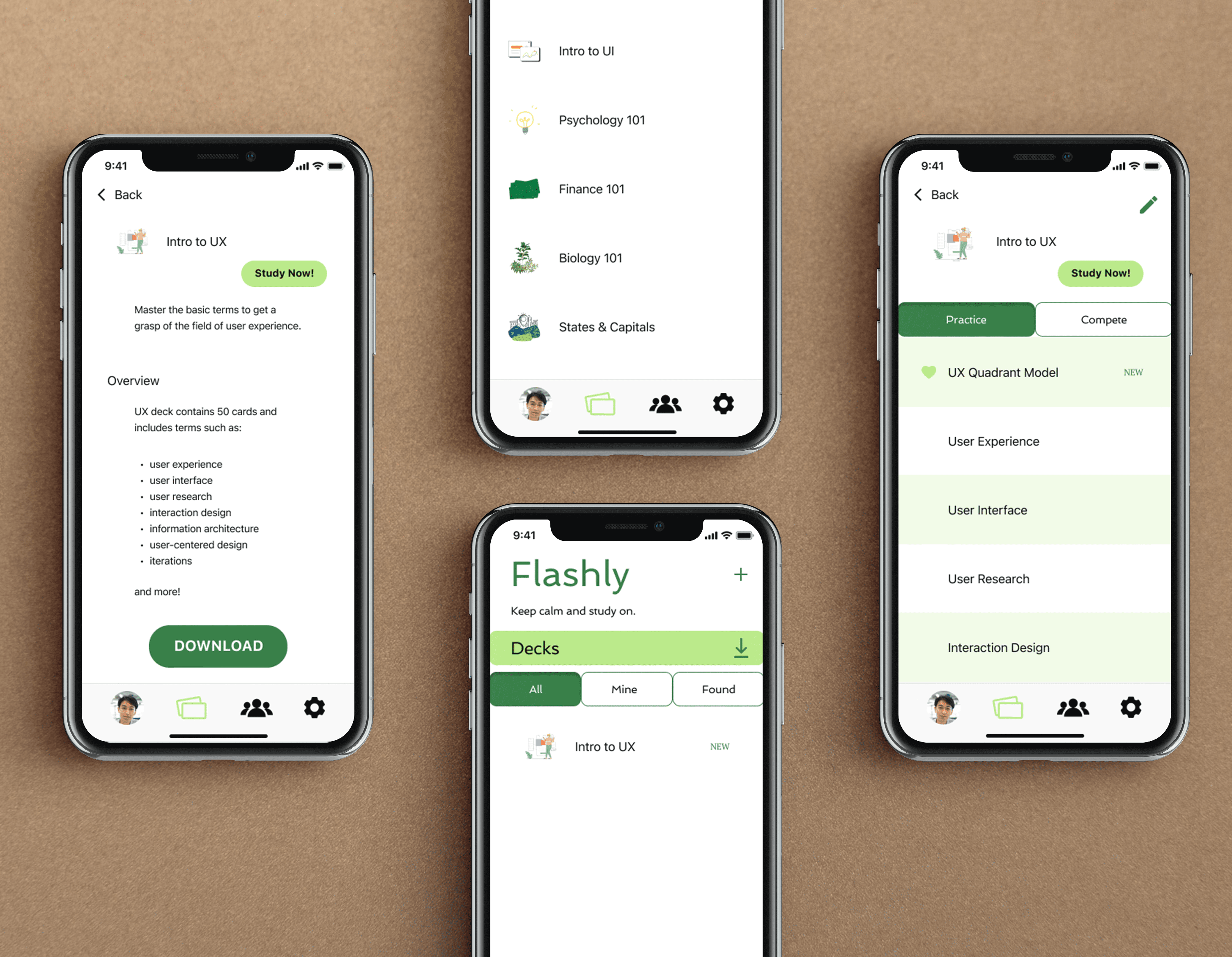 Flashly app mockup image