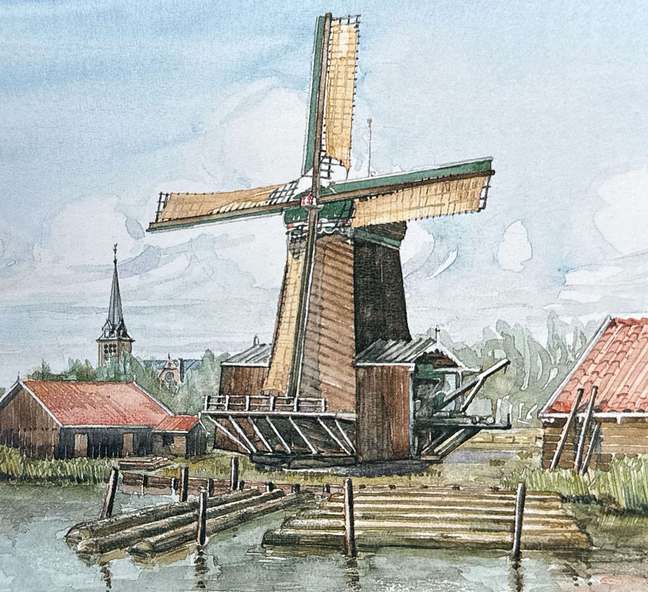 De kleine molen aan het Zwaansmeer