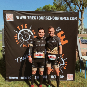 Romain et Vincent - Arrivée Trek Tours Endurance - Mai 2022