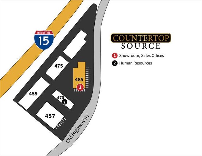 Map of Countertop Source facility