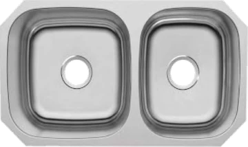 60/40 double bowl stainless steel sink