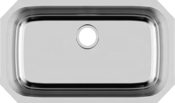 Single bowl stainless steel sink