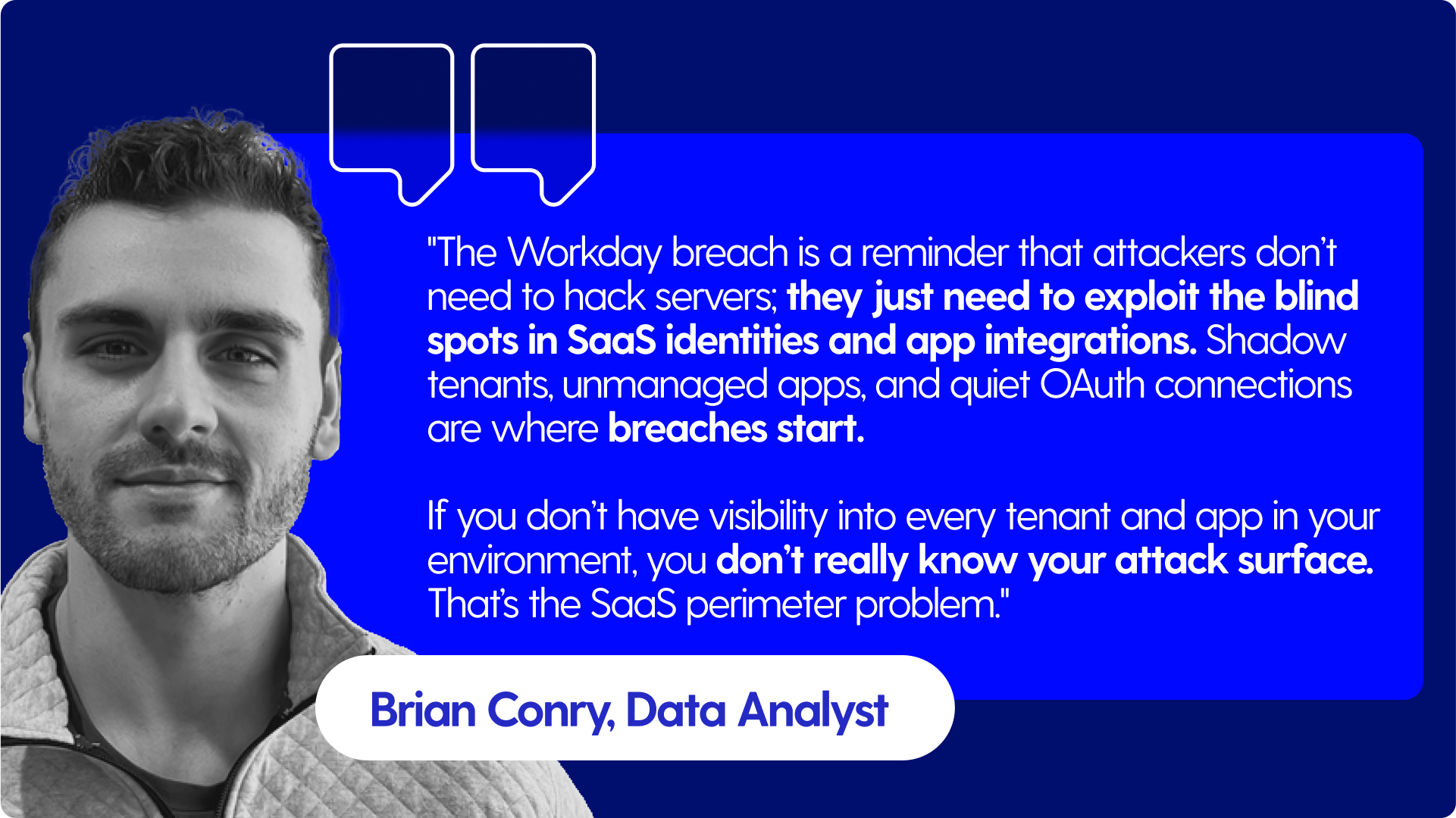 quote about SaaS attacks in 2025