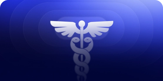 Caduceus symbol representing healthcare compliance and security in SaaS environments.