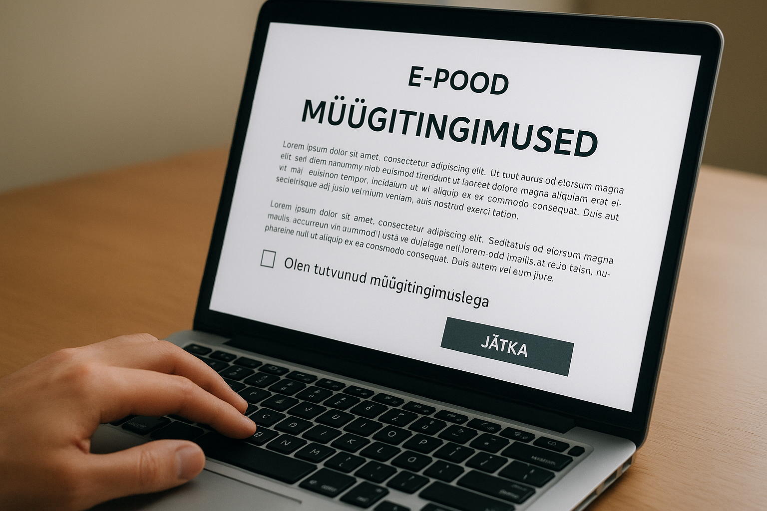 Seadus kaitseb tarbijat, korrektsed müügitingimused müüjat.