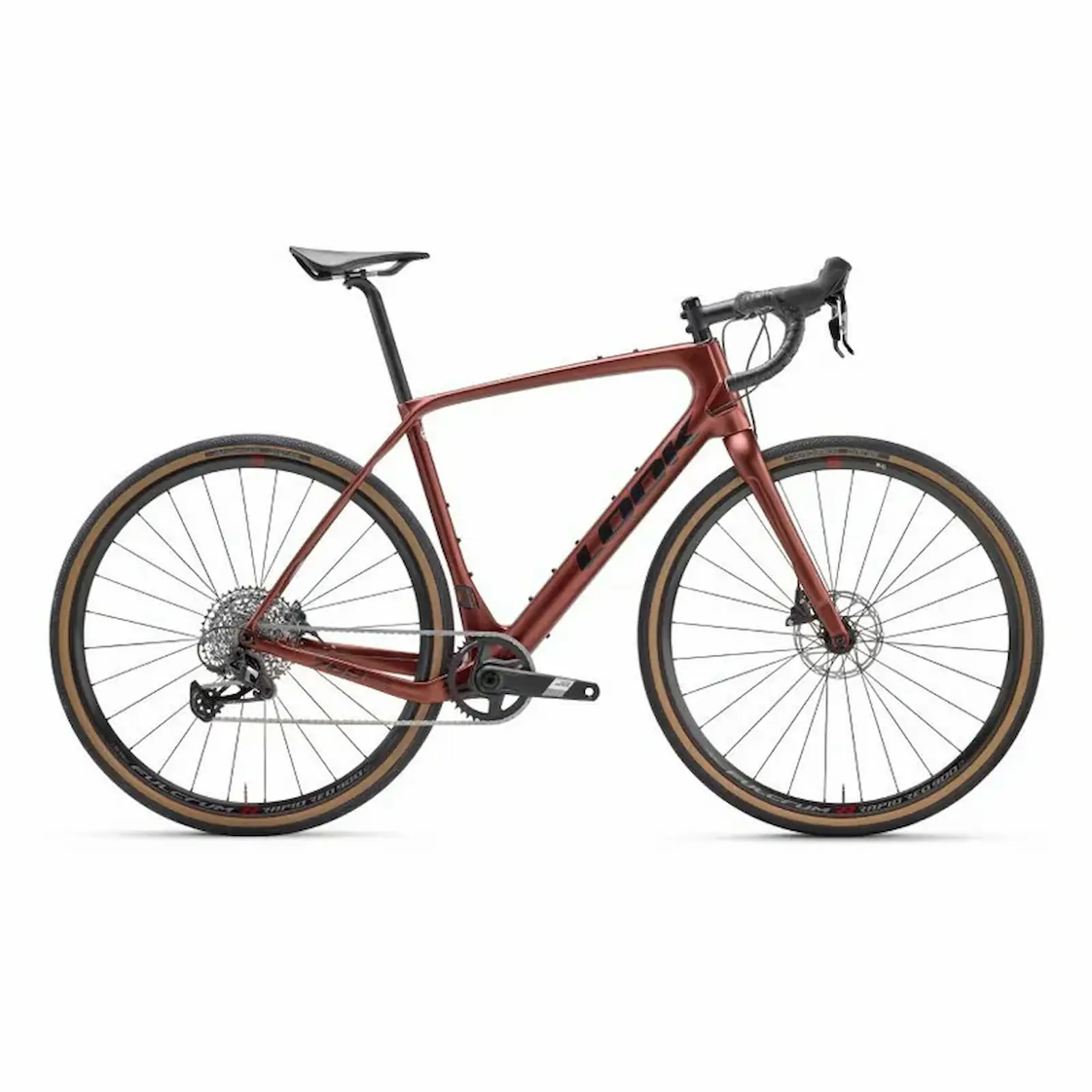 LOOK 765 GRAVEL DISC RED DUST METALIC SATIN