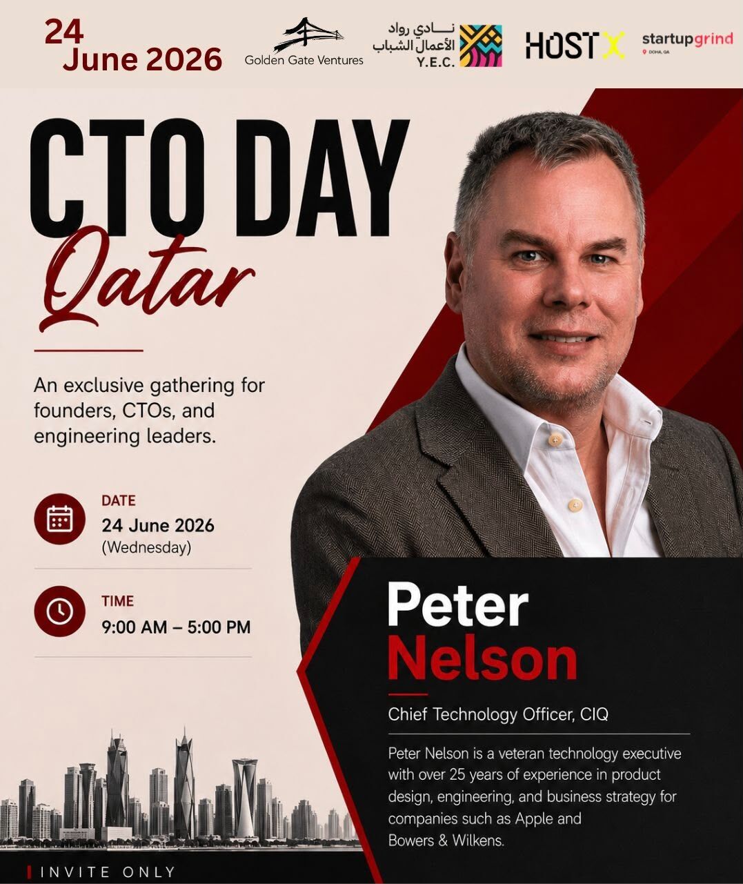 Applications are now open for CTO Day in Doha