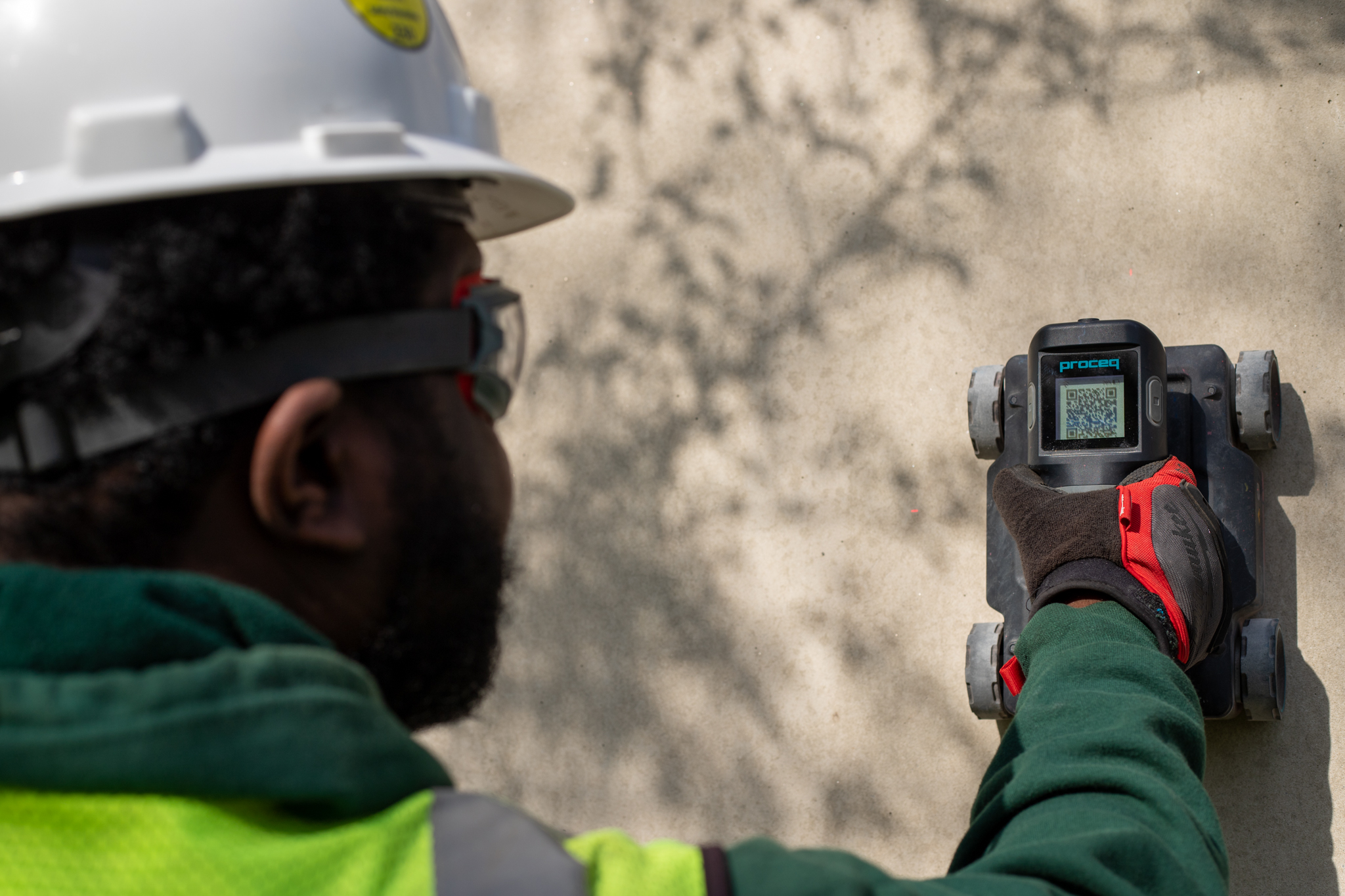 scan for post-tension cables during concrete imaging