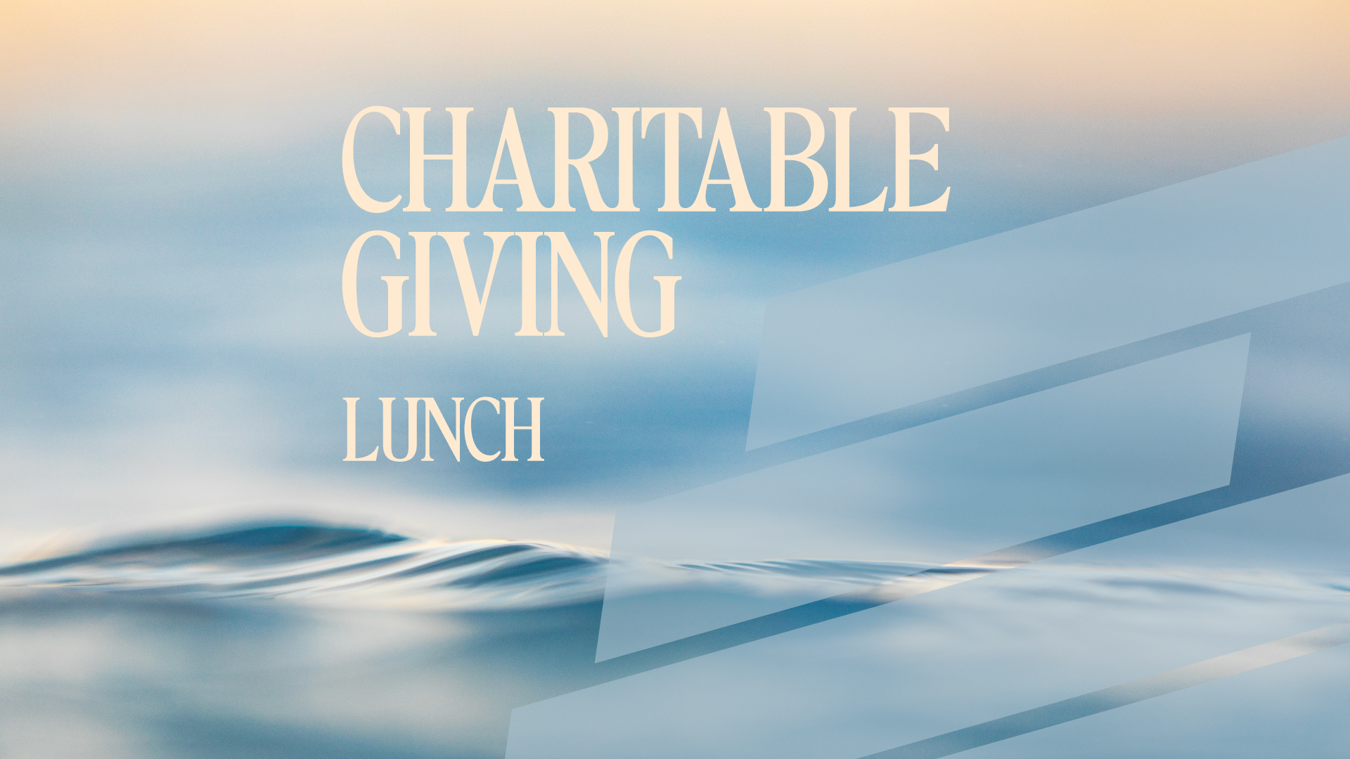 Charitable Giving Lunch