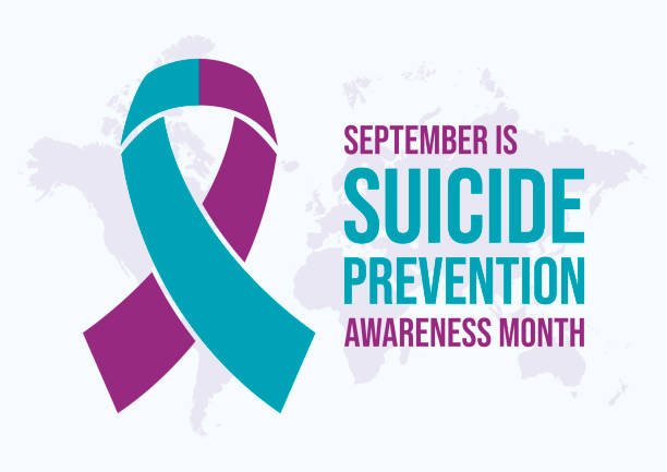 suicide prevention month ribbon