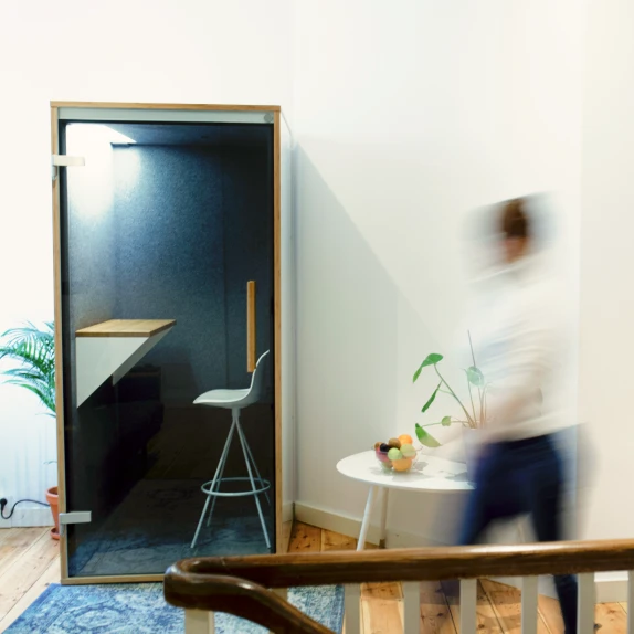 mute-labs phone booth in 7Mind office