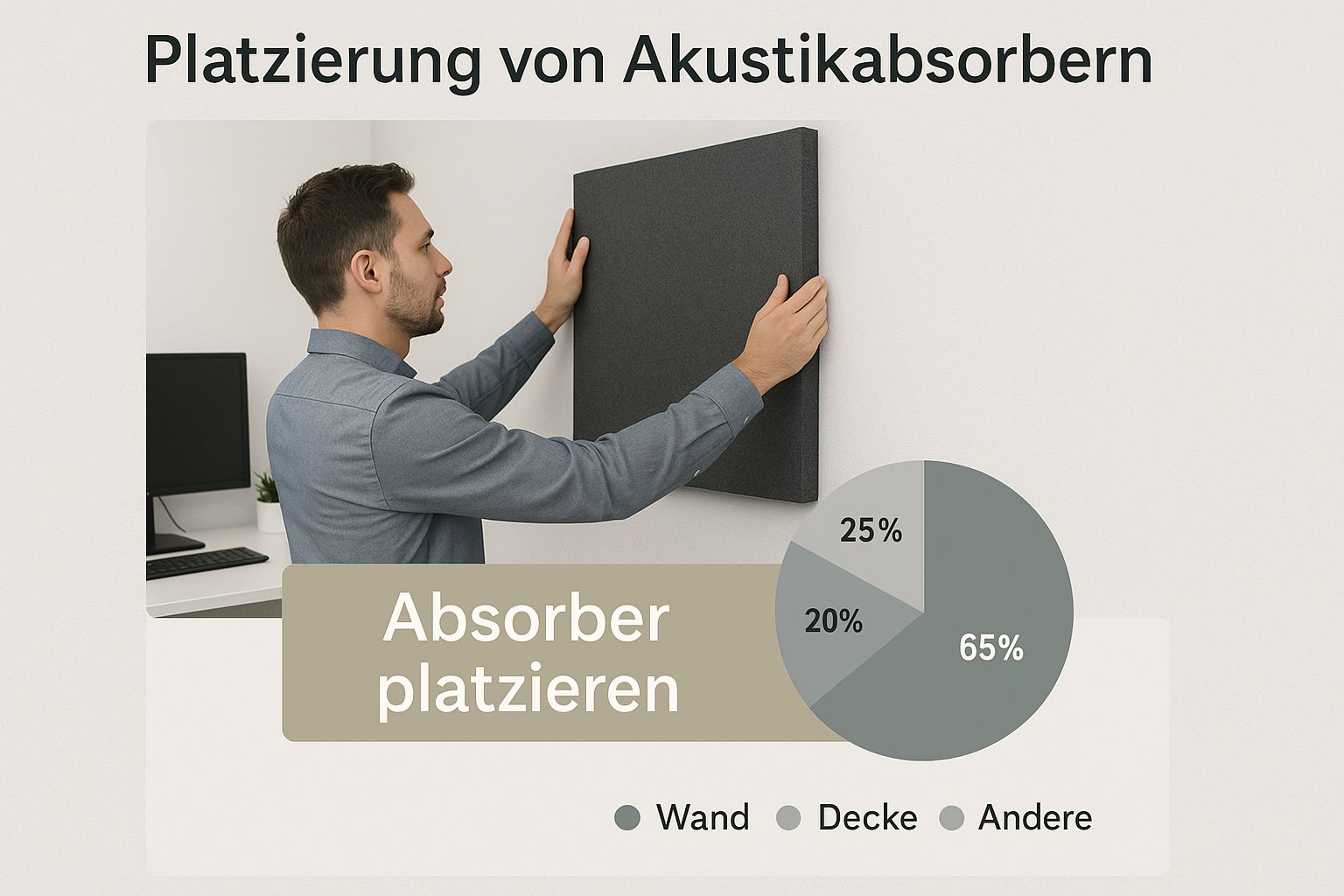 Platzierung von Akustikabsorbern