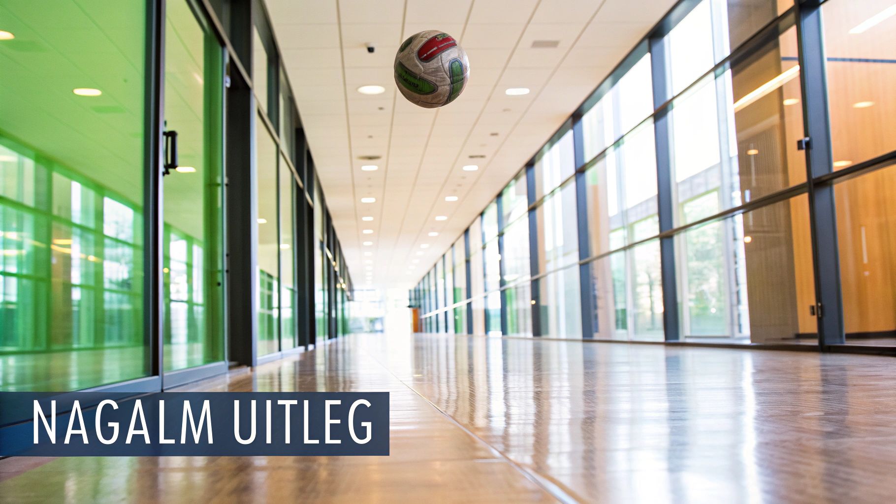 Een diagram dat de reflectie en absorptie van geluidsgolven in een kantoorruimte laat zien