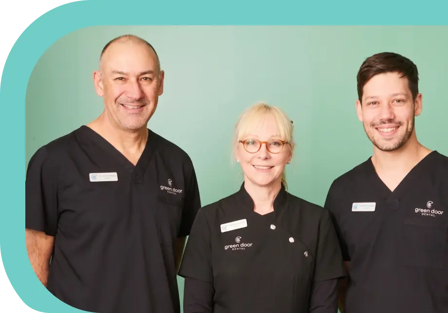 The friendly team at green door dental