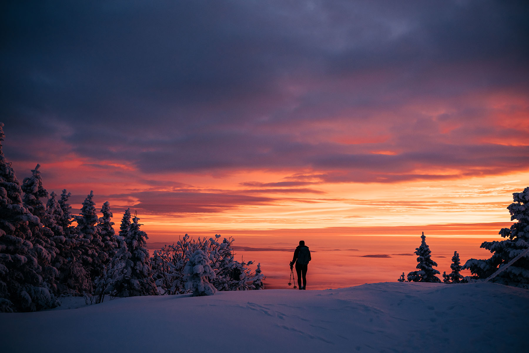 Winter hiking in the White Mountains