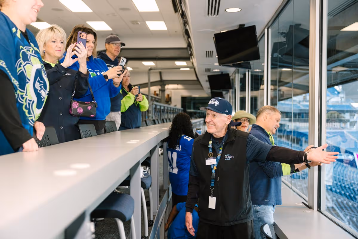 Tour guide at Lumen Field