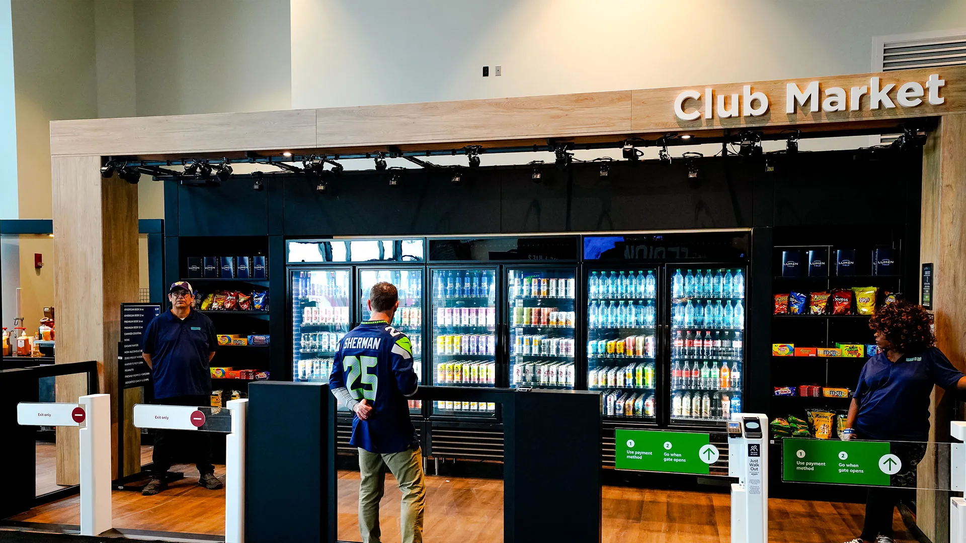 Lumen Field Amazon Just Walk Out Terminals