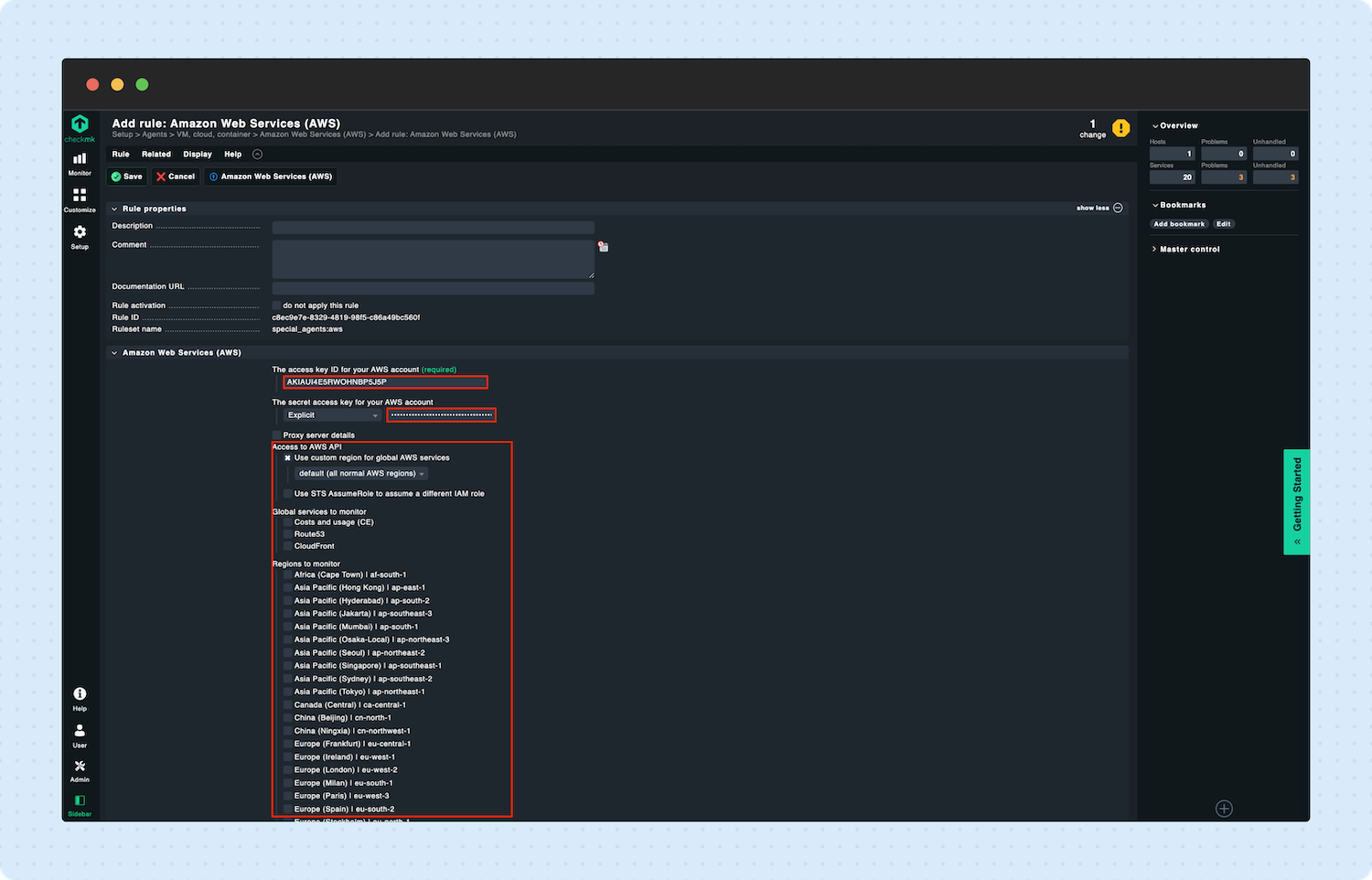 Adding an AWS host to Checkmk 08