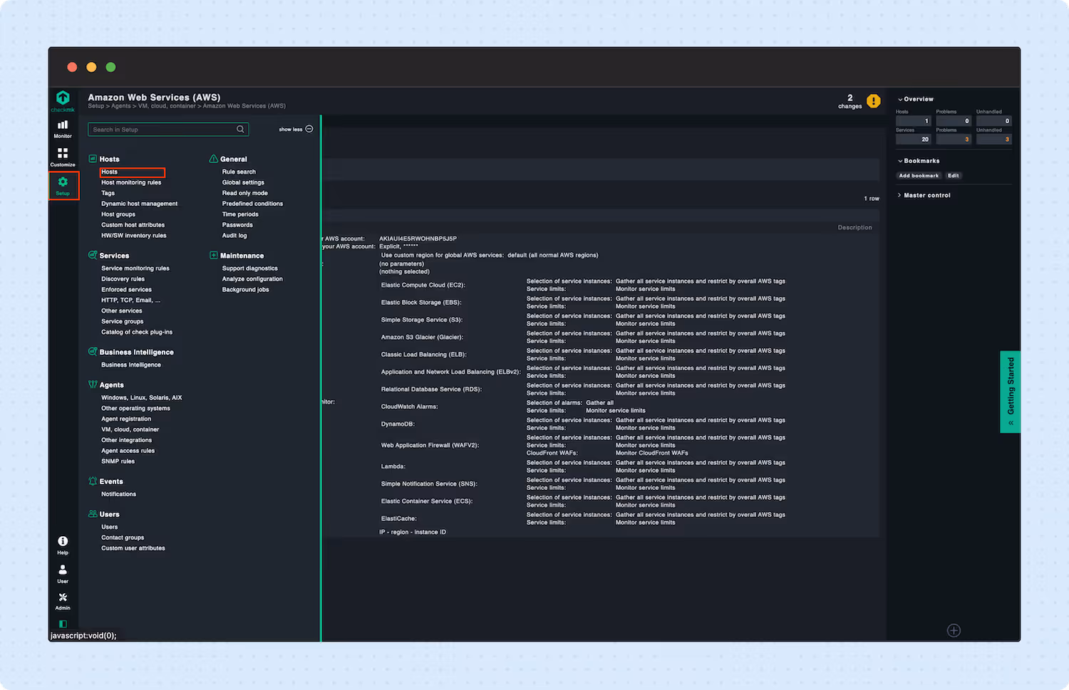Adding an AWS host to Checkmk 09