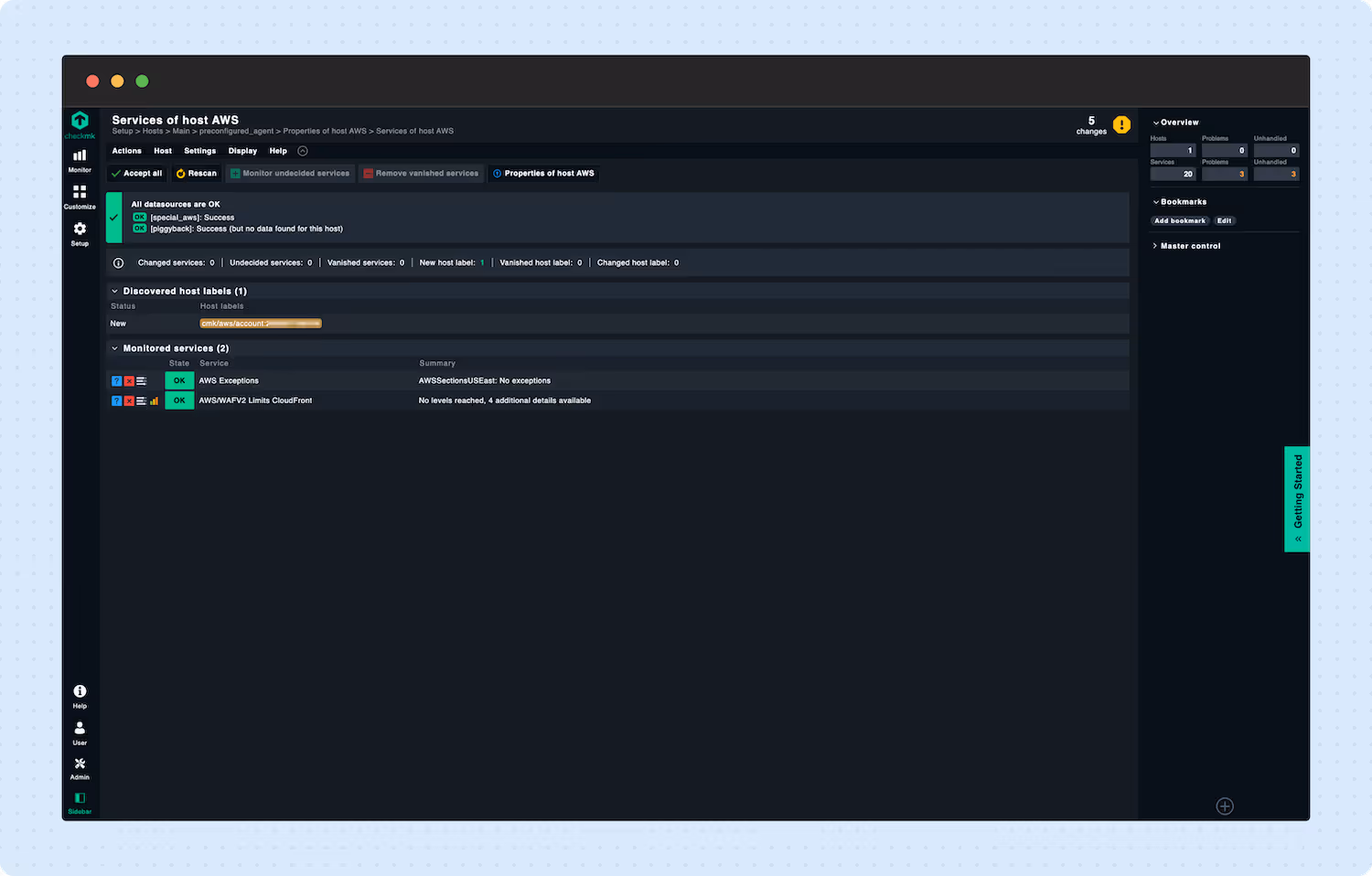 Adding an AWS host to Checkmk 11