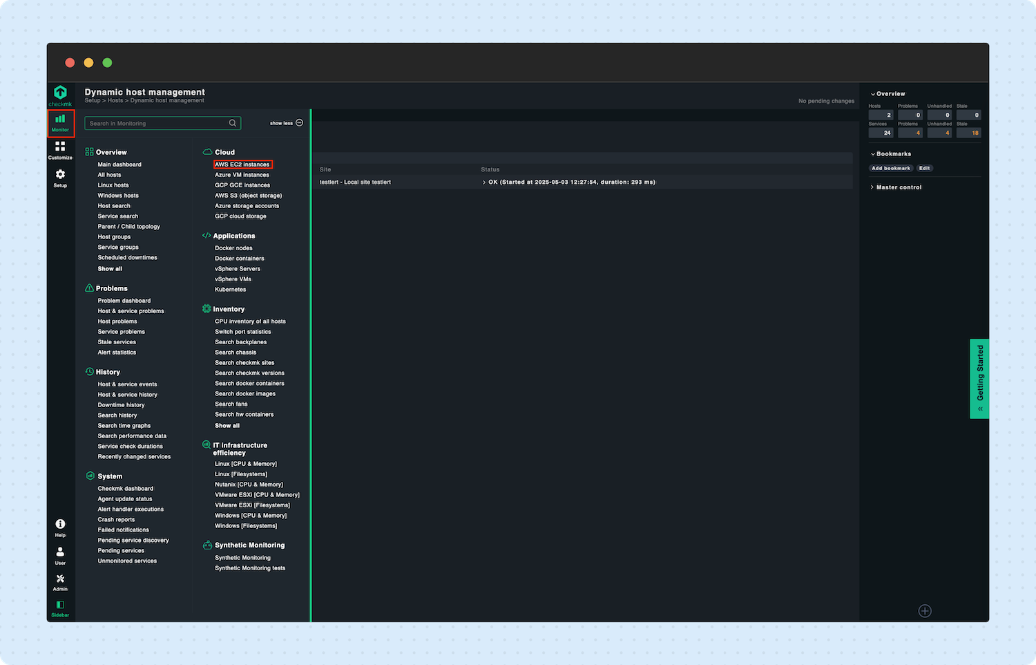 Adding an AWS host to Checkmk 19