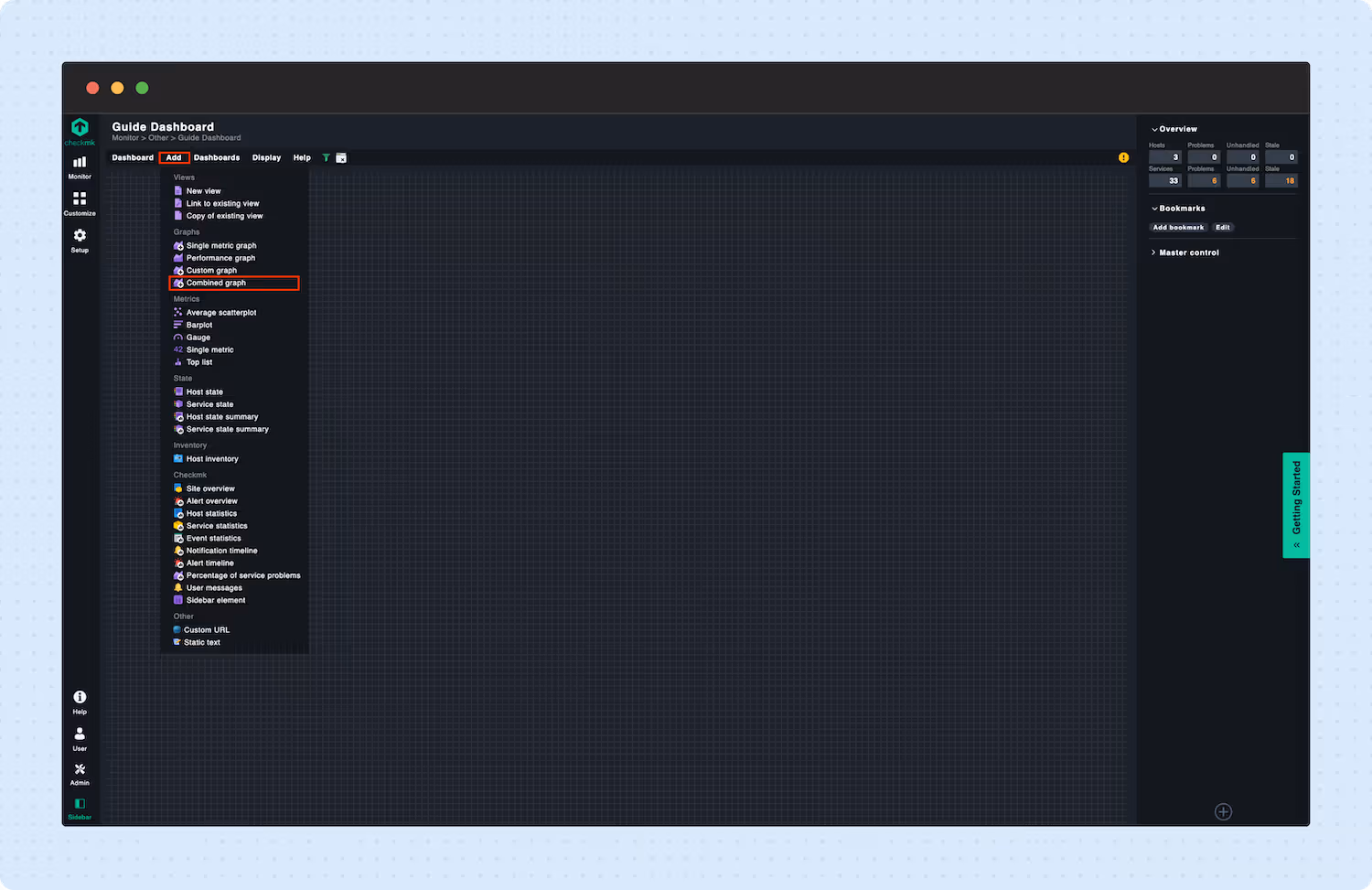 Build dashboards in Checkmk to monitor performance 07