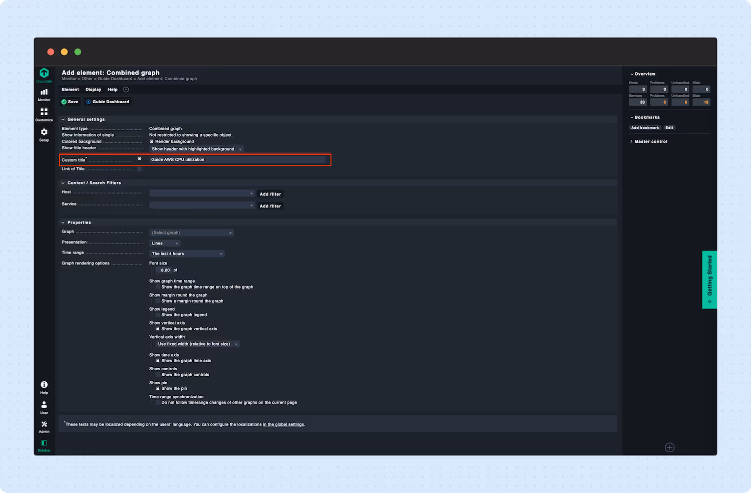Build dashboards in Checkmk to monitor performance 08