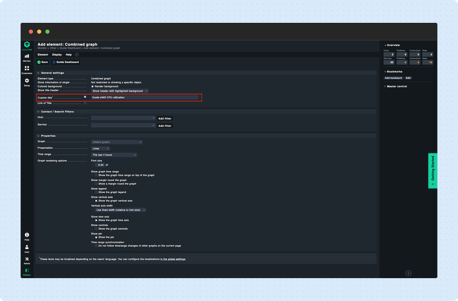 Build dashboards in Checkmk to monitor performance 08