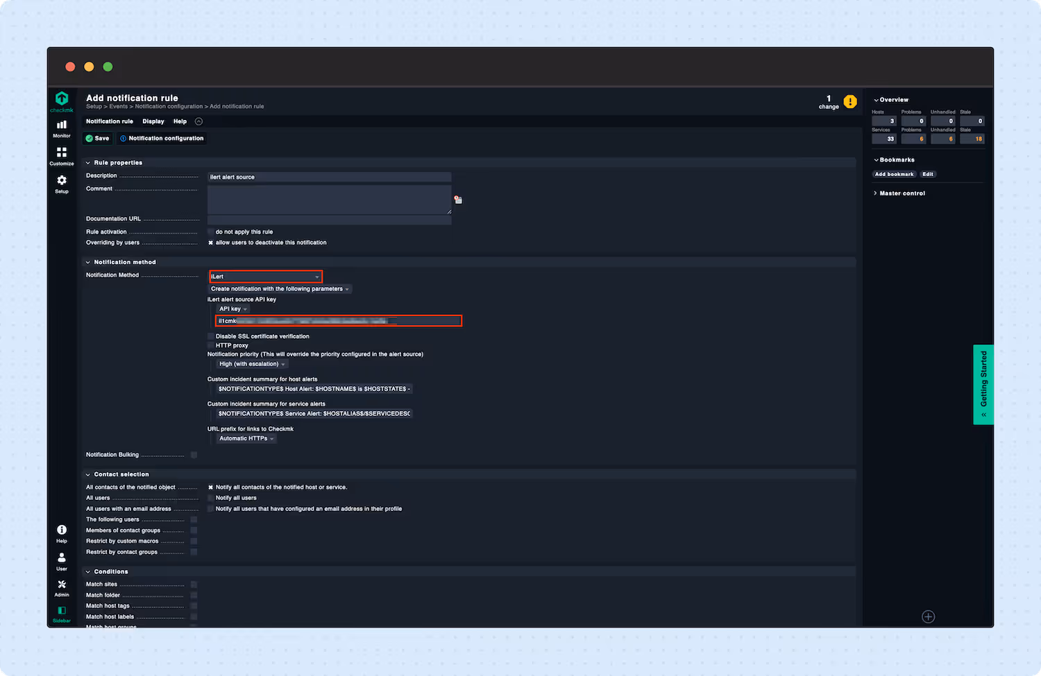 Connect Checkmk Cloud with ilert to send alerts via SMS, phone call, push notifications