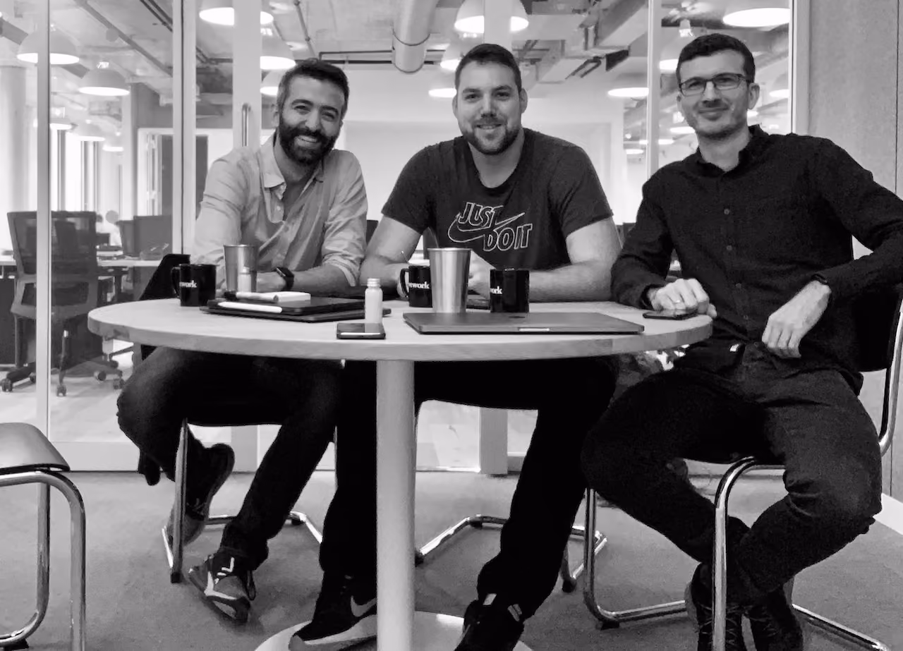 Picutre of ilert founding team Birol, Christian and Roman