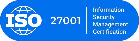 Badge for ISO 27001 certification