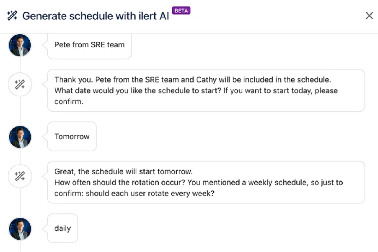 On-call schedule assistant