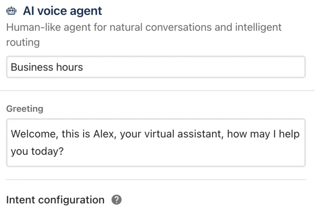 AI voice agent
