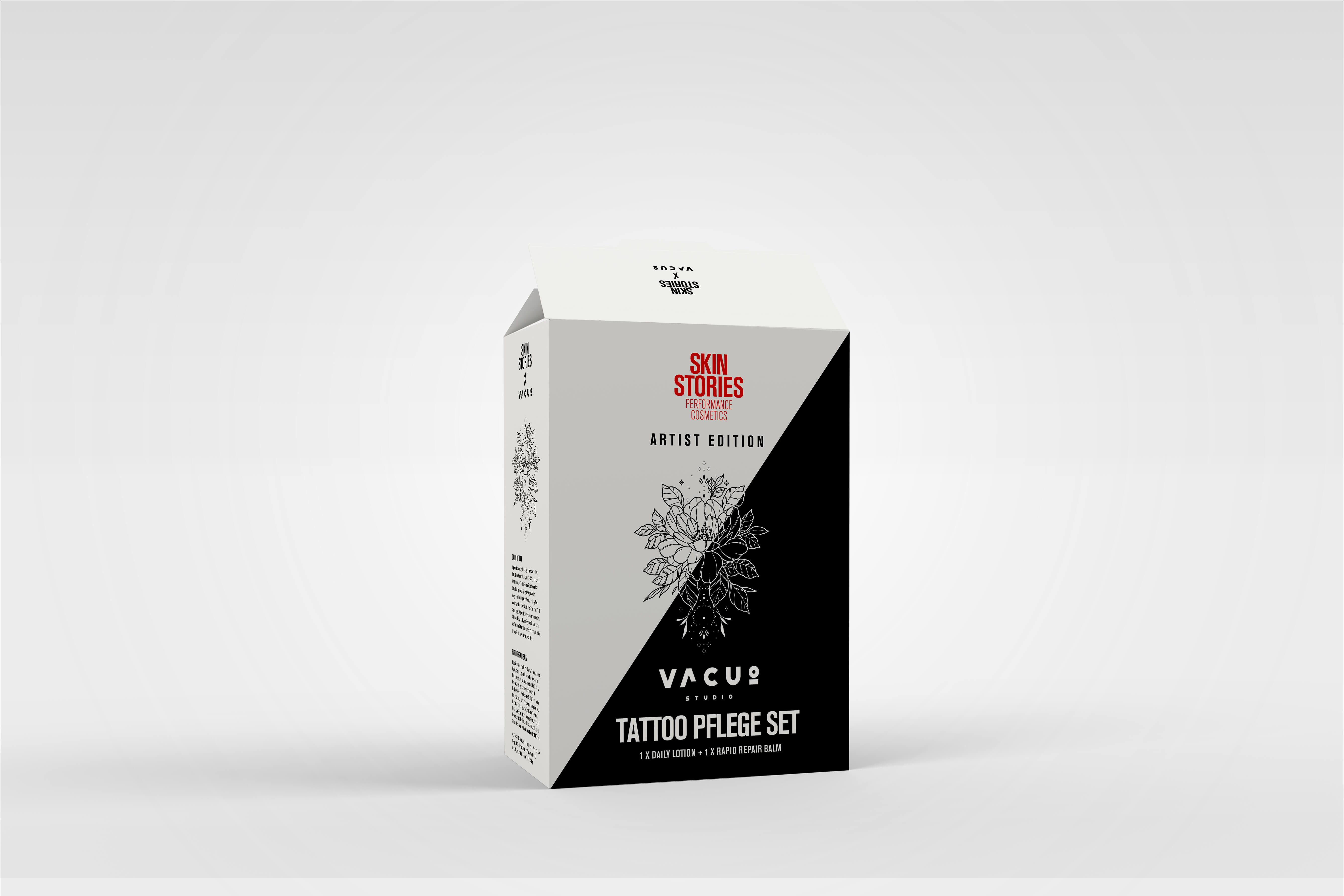 Designing a limited edition gift set for this edgy tattoo care brand.