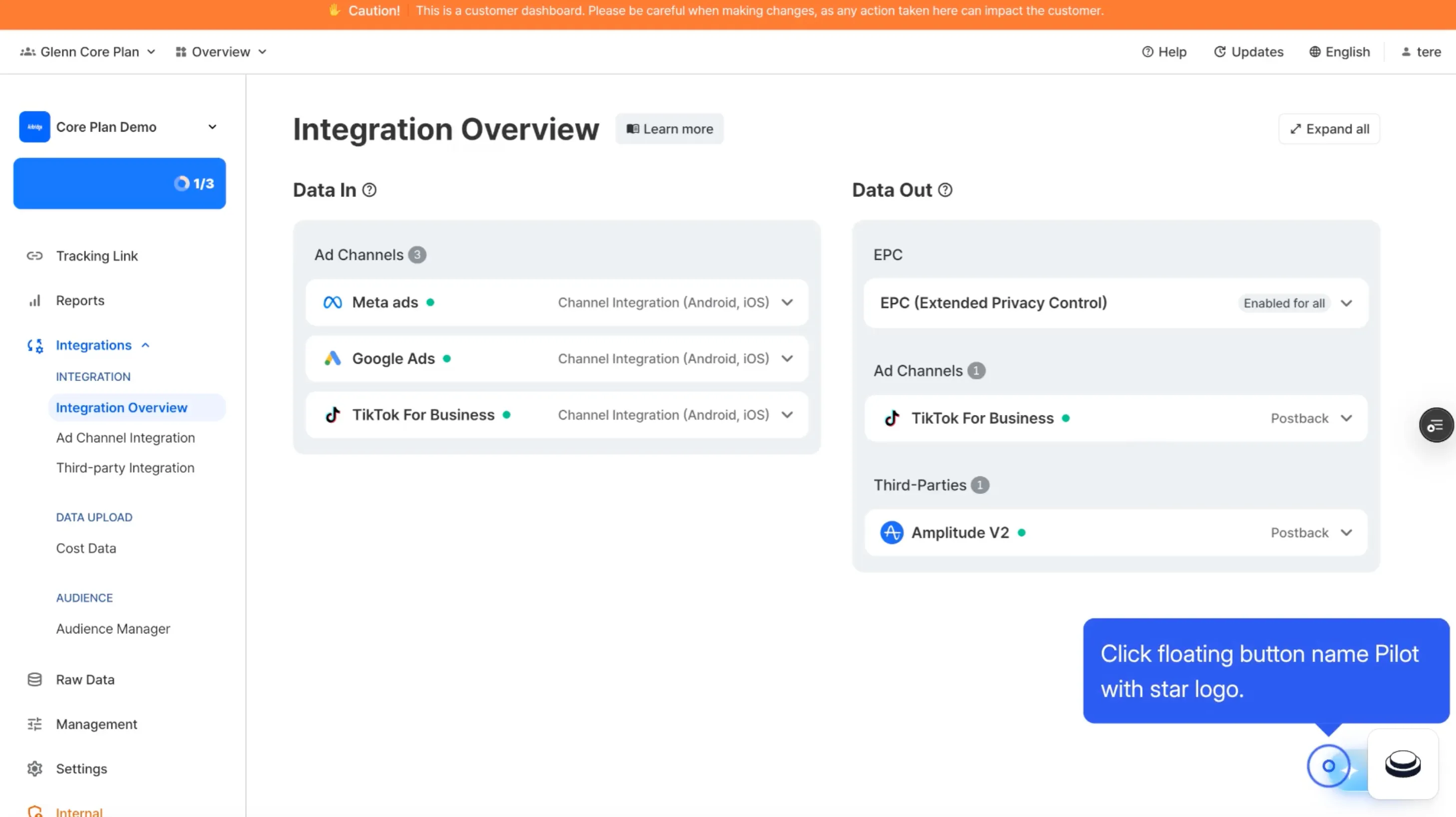 You can use Airbridge Pilot whenever you need