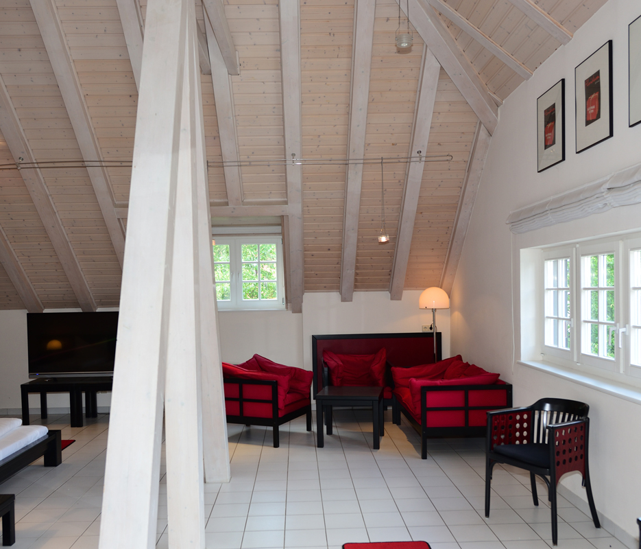 Schlafbereich in der Suite