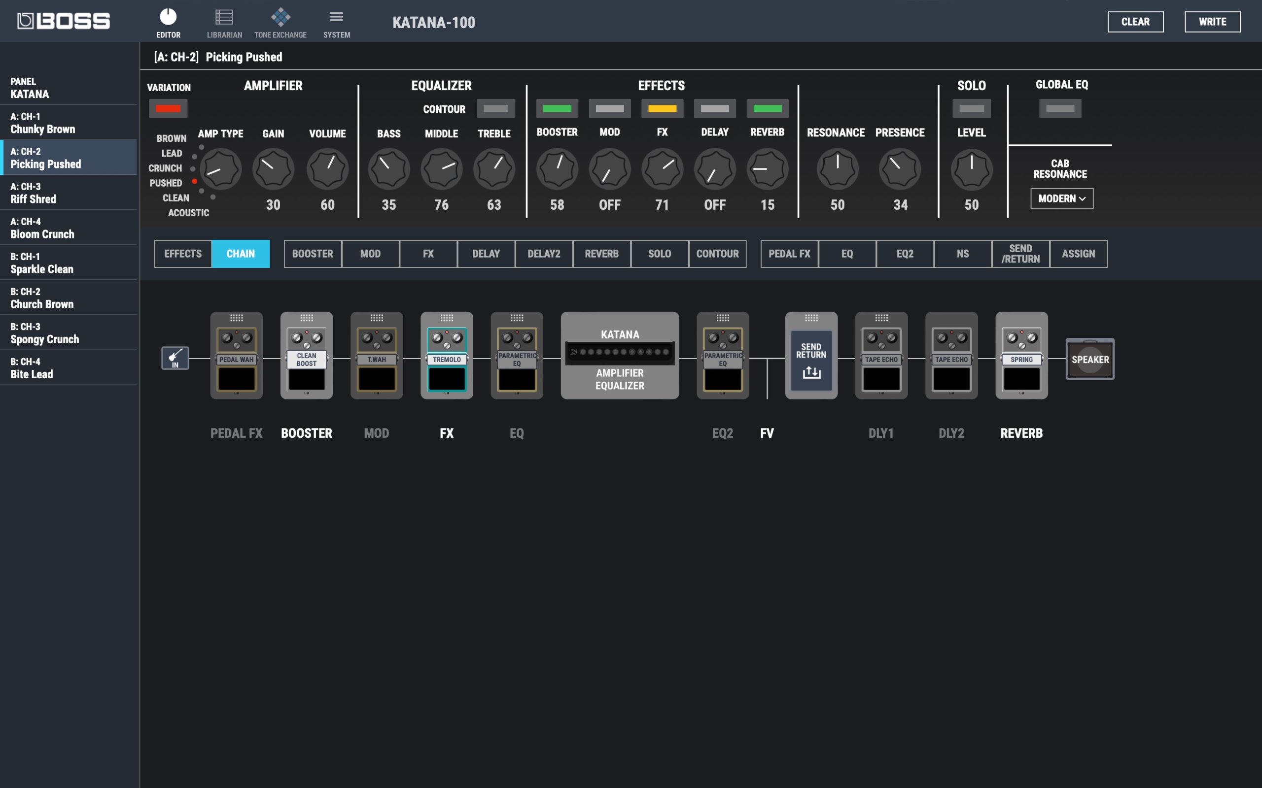 BOSS Tone Studio y Katana