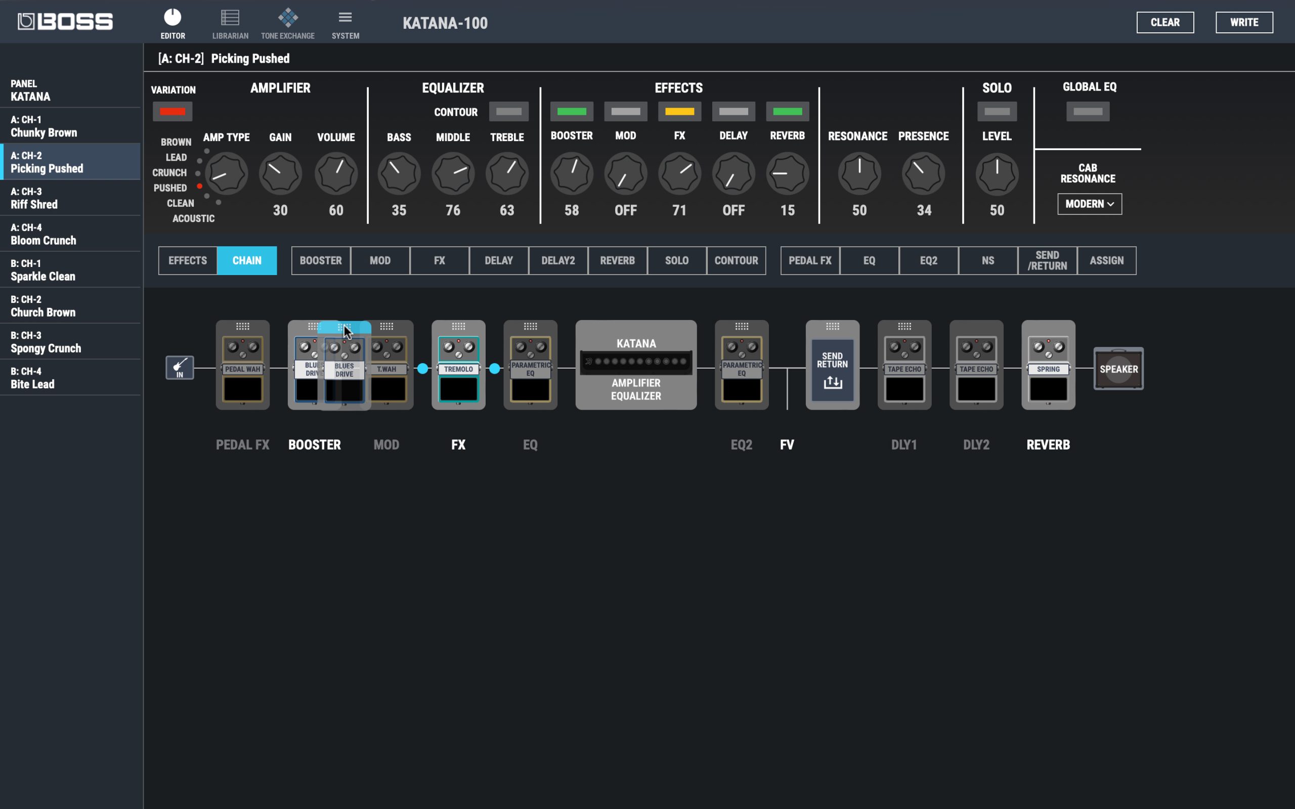 BOSS Tone Studio y Katana