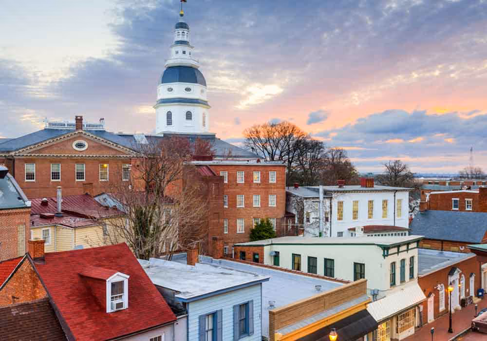 Aerial of Annapolis Frost Law Office